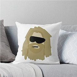 Poorly Drawn The Lebowski Throw Pillow