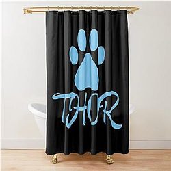 Blue Cat Thor Shower Curtain