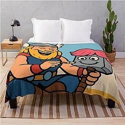 Thor Decorating Mjolnir Fabric Throw Blanket