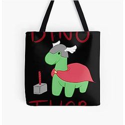 Dino Thor All Over Print Tote Bag