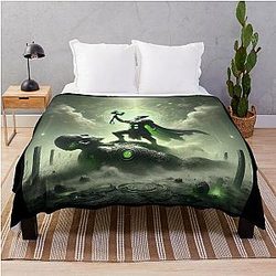Thor vs Skrymir Norse Mythology Battle Viking Art Throw Blanket
