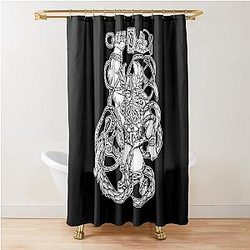 Thor Fishing Graphic Shower Curtain