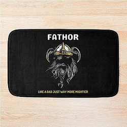 Famous Thor Likes Dad Just a Way Mightier Bath Mat