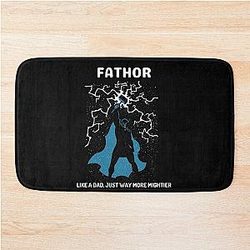 Fカル Thor Like Dad Just Way Mighty Bath Mat