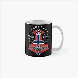 Viking Norwegian Flag Thor Runes Vikings Classic Mug