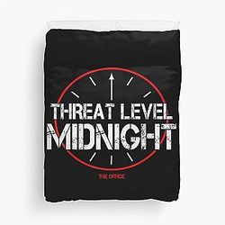 Office Threat Level Midnight Duvet Cover