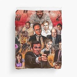 The Office Threat Level: Midnight Duvet Cover