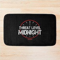 Office Threat Level Midnight Bath Mat