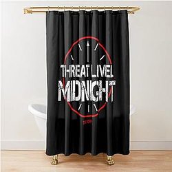 Office Threat Level Midnight Shower Curtain