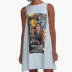 Threat Level Midnight The Office T-Shirt A-Line Dress
