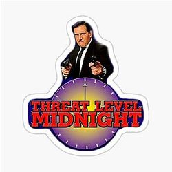 Threat Level Midnight Office Sticker