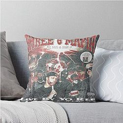 Three 6 Mafia Live By Yo Rep Vintage Throw Pillow