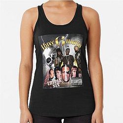 Three Mafia Vintage Racerback Tank Top
