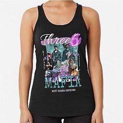 Three Mafia Premium Racerback Tank Top