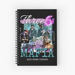 Three 6 Mafia Premium Spiral Notebook