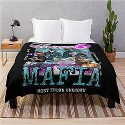 Three 6 Mafia Premium T-Shirt Throw Blanket
