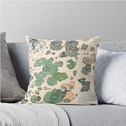 Tibia Map 12.7 Summer Update 2021 Throw Pillow