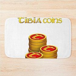 Tibia MMORPG TibiaCoins Black Bath Mat