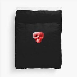 Tibia MMORPG Red Skull Duvet Cover