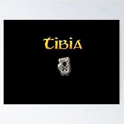 Tibia MMORPG Sudden Death Rune Poster