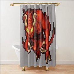 Tibia Demon Shower Curtain