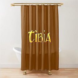 Tibia MMORPG Videogame Shower Curtain