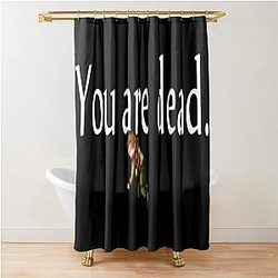 Tibia MMORPG You are Dead Shower Curtain