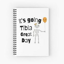 Top bone design gift : it's going great day for biology students Spiral Notebook
