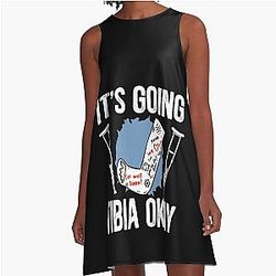 It's Going to Tibia Okay Broken A Line Dress for Leg Injury Recovery
