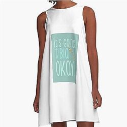 It's Going Tibia A-Line Dress