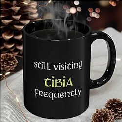 Still visiting Tibia for players of classic MMORPG 11-ounce Black Mug