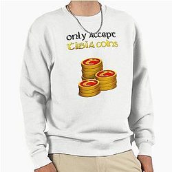 Tibia MMORPG White Pullover Sweatshirt