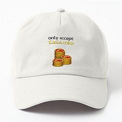 Tibia MMORPG Tibia Coins white Dad Hat