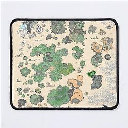 Tibia Map Summer Update 2021 Mouse Pad