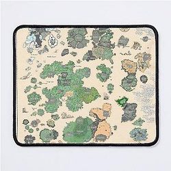 Tibia Map Winter Update 2023 Mouse Pad