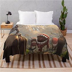 Tibia game in Roshamuul Throw Blanket