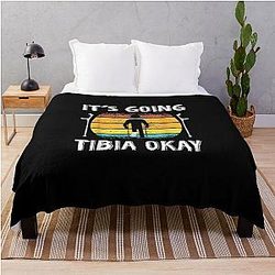 It's Going to Recovery Okay Broken Leg Injury Throw Blanket
