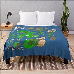Tibia Map Throw Blanket