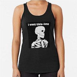 I want Tibia Racerback Tank Top