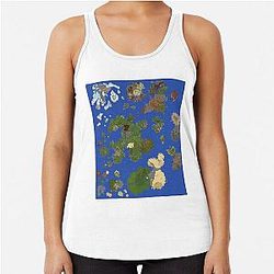 Tibia Map Racerback Tank Top