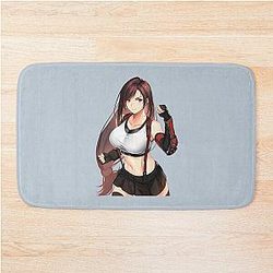 Cute Tifa Lockhart Final Fantasy VII Bath Mat