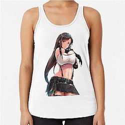 Sexy Tifa Lockhart Final Fantasy 7 Racerback Tank Top