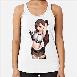 Waifu Tifa Lockhart Sexy Final Fantasy 7 Racerback Tank Top