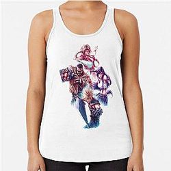 Cloud Strife Tifa Lockhart Final Fantasy VII Racerback Tank Top