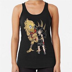 Final Fantasy 7 Chibi Tifa Lockhart Chocobo Racerback Tank Top
