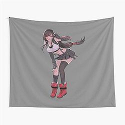 Final Fantasy Tifa Lockhart Kawaii Tapestry