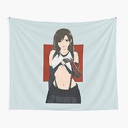 Hot Martial Art Fantasy anime girl Tifa Lockhart FF7 Remake Tapestry