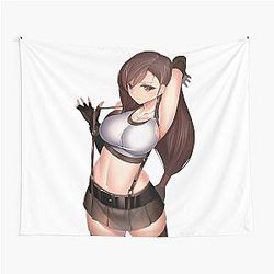 Waifu Tifa Lockhart Final Fantasy 7 Tapestry