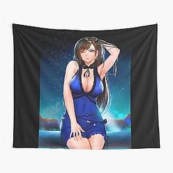 Tifa Lockhart in Final Fantasy 7 Dress Tapestry