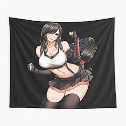 Sexy Waifu Tifa Lockhart Final Fantasy VII Tapestry